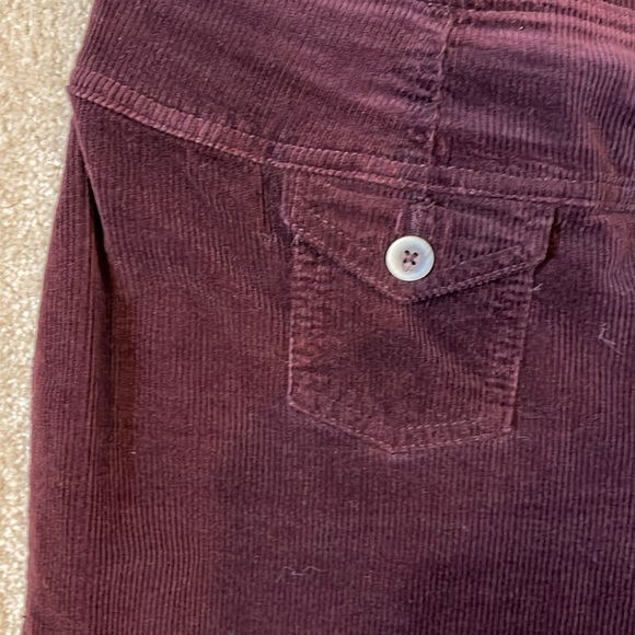 Anthropology, Pilcrow, eggplant, corduroy, flared pants, size 16 wide - Picture 4 of 10